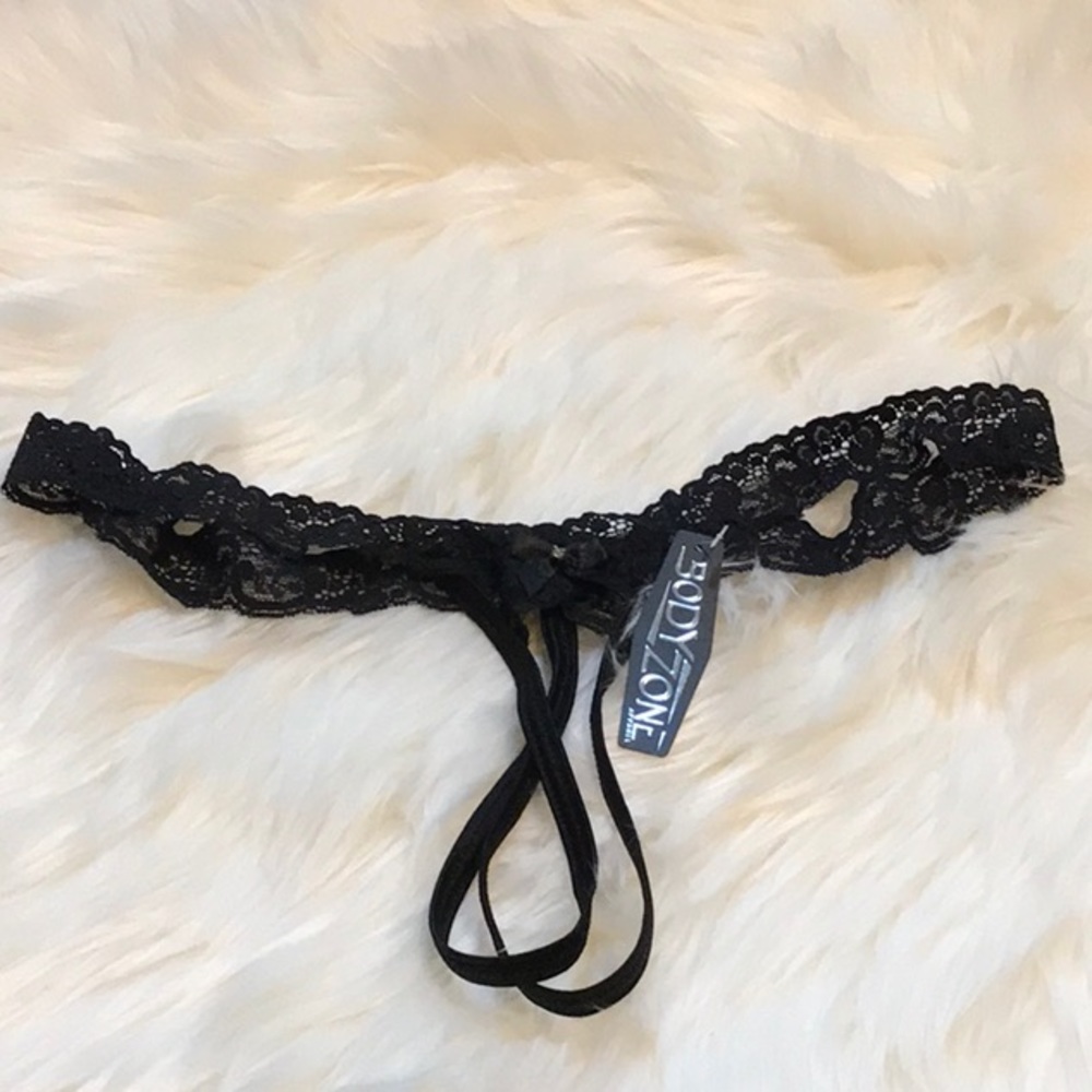 Black Crotchless Panties
